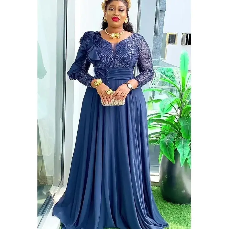 green emerald velvet dress African Dresses for Women Plus Size Africa Clothes Dashiki Ankara Turk –  Mega Mart Center main image 0