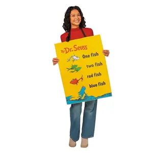 Dr Seuss One Fish Two Fish Book Quik Change™ Adult Costume | One Size