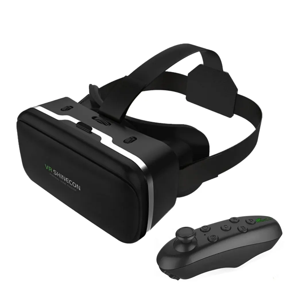 VR Glasses, 3D Virtual Reality Glasses, Head-mounted Adjustable Lens VR Glasses, Mobile Phone VR Goggles, Headset Helmet for iPhone Android Smartphone, VR Headsets, Electronic Gadgets