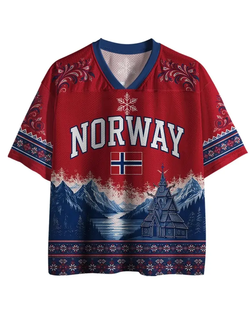 Viking Norway Football Jersey (2026.W.C) – Halland 09 Heritage Nordic Design, Breathable Mesh Soccer Shirt, Personalized Winter/Christmas Sportswear, Best gift for true fan, Suitable for Match Day