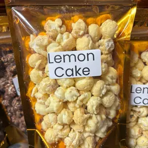 LG Omar’s Famous Popcorn - Gourmet Popcorn - Lemon Cake Flavor - Snack, Crunchy, Crispy