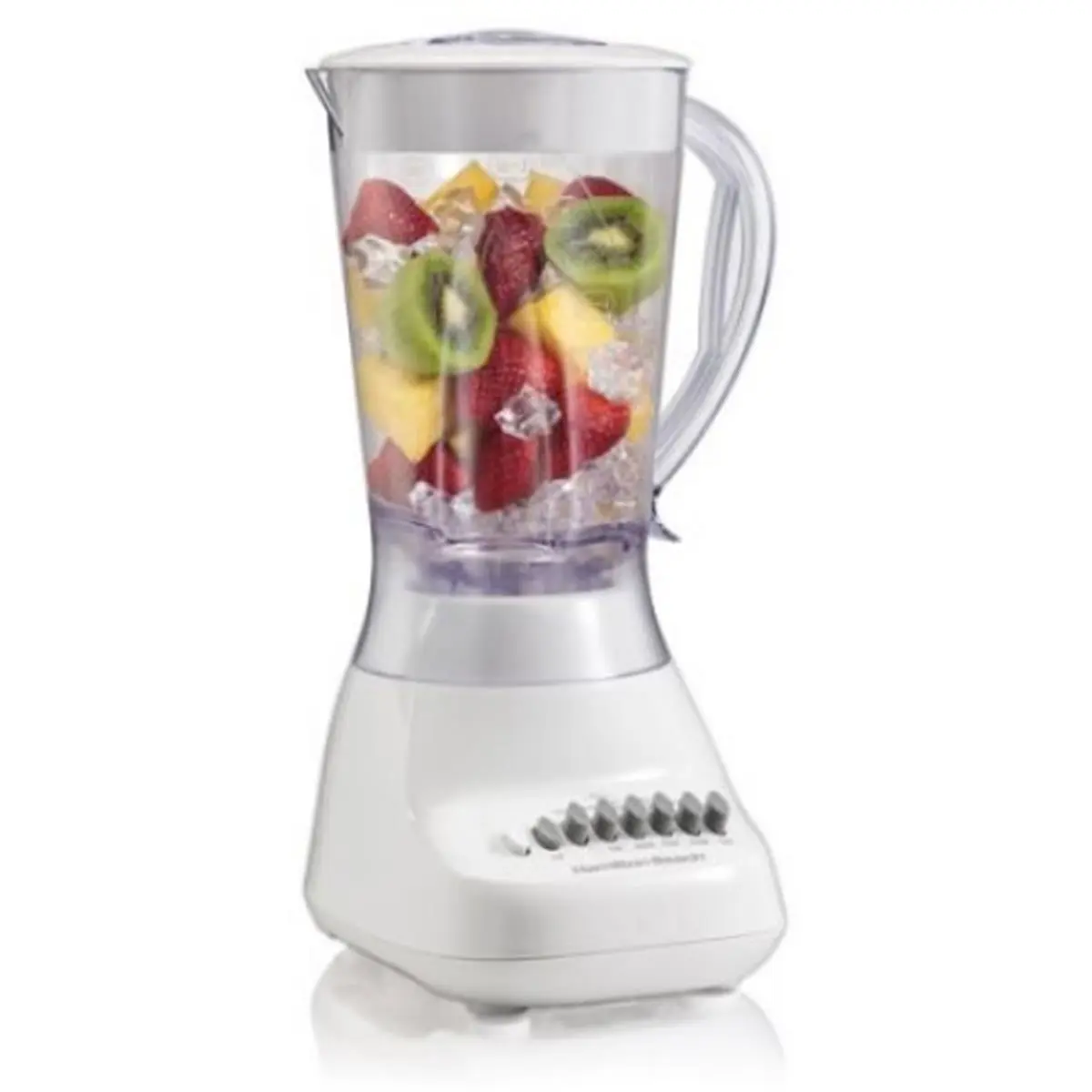 Hamilton Beach Brands Blender (Model 219839 50166) - Corded, 10-Spd, 400W Power, Plastic Base, Tall Jug, White