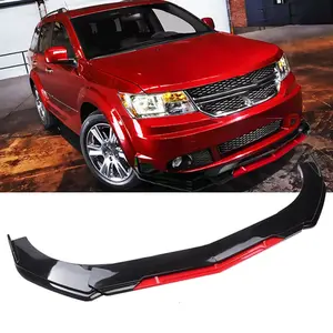 Glossy Black/Red Car Front Bumper Lip Spoiler Splitter For Dodge Journey SXT SE