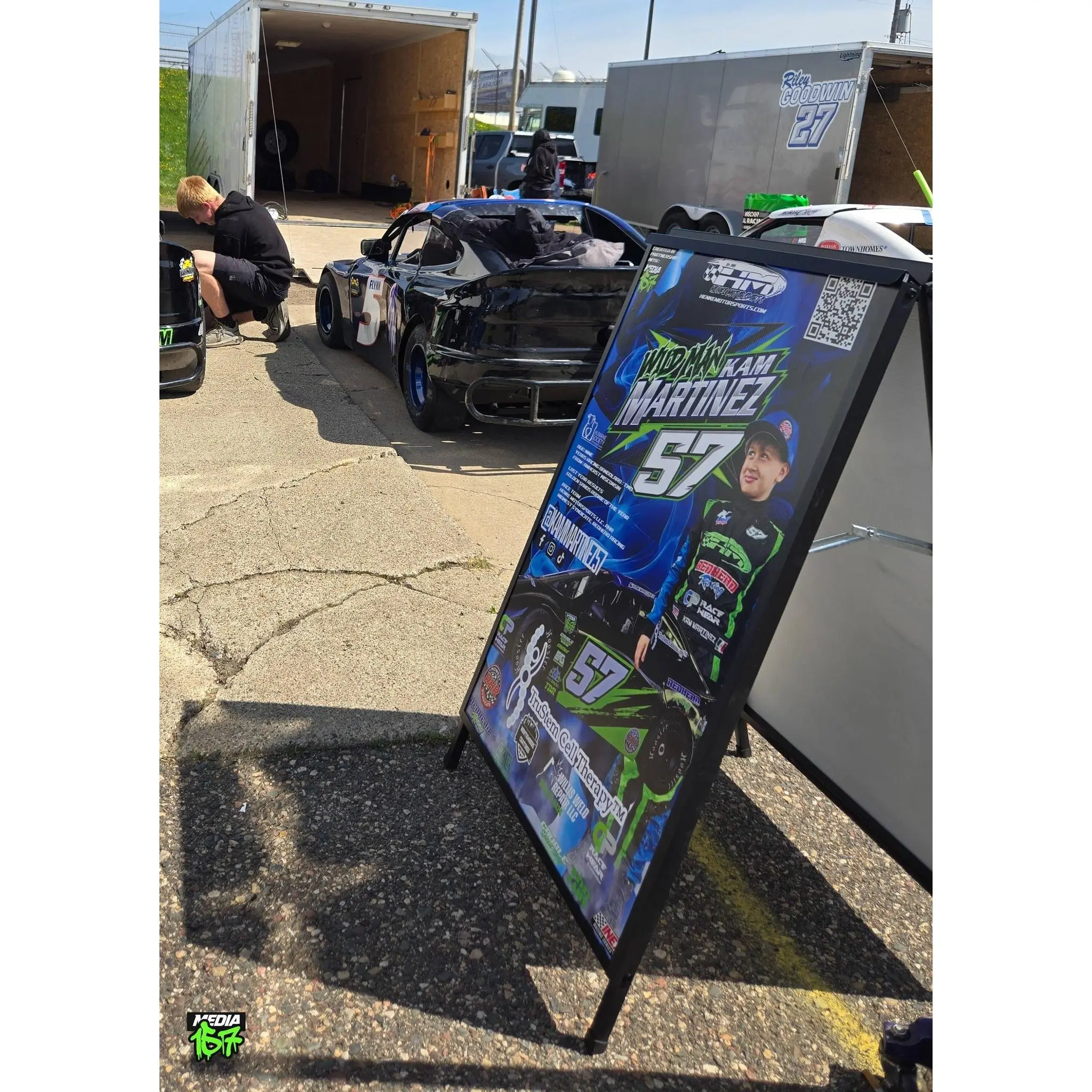 24×36 custom A-Frame promotion and advertising stand with inserts ( pictured )