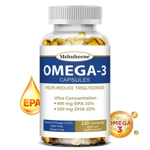 Omega-3 health supplement - contains EPA and DHA to support brain and heart health. 120 Capsules