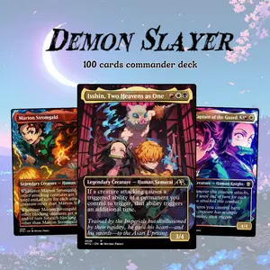 Proxy 100+ Commander Deck – Demon Hunter Corps Theme | Breathing Style Swordmaster EDH Strategy | Premium Print Cards | Ready to Play | Collector Gift