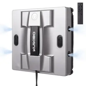 Window Cleaning Robot with 4 Spray Nozzles Robotic 6000Pa Window Cleaner Automatic Washer Robot with Edge Detection Low Noise Glass Cleaning Robot for Framed/Frameless Surface