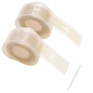1200PCs self-adhesive invisible double eyelid tape eyelid lift strips instant eyelid stickers eye tapes fiber for hooded dropy uneven mono-eyelids with fork rods