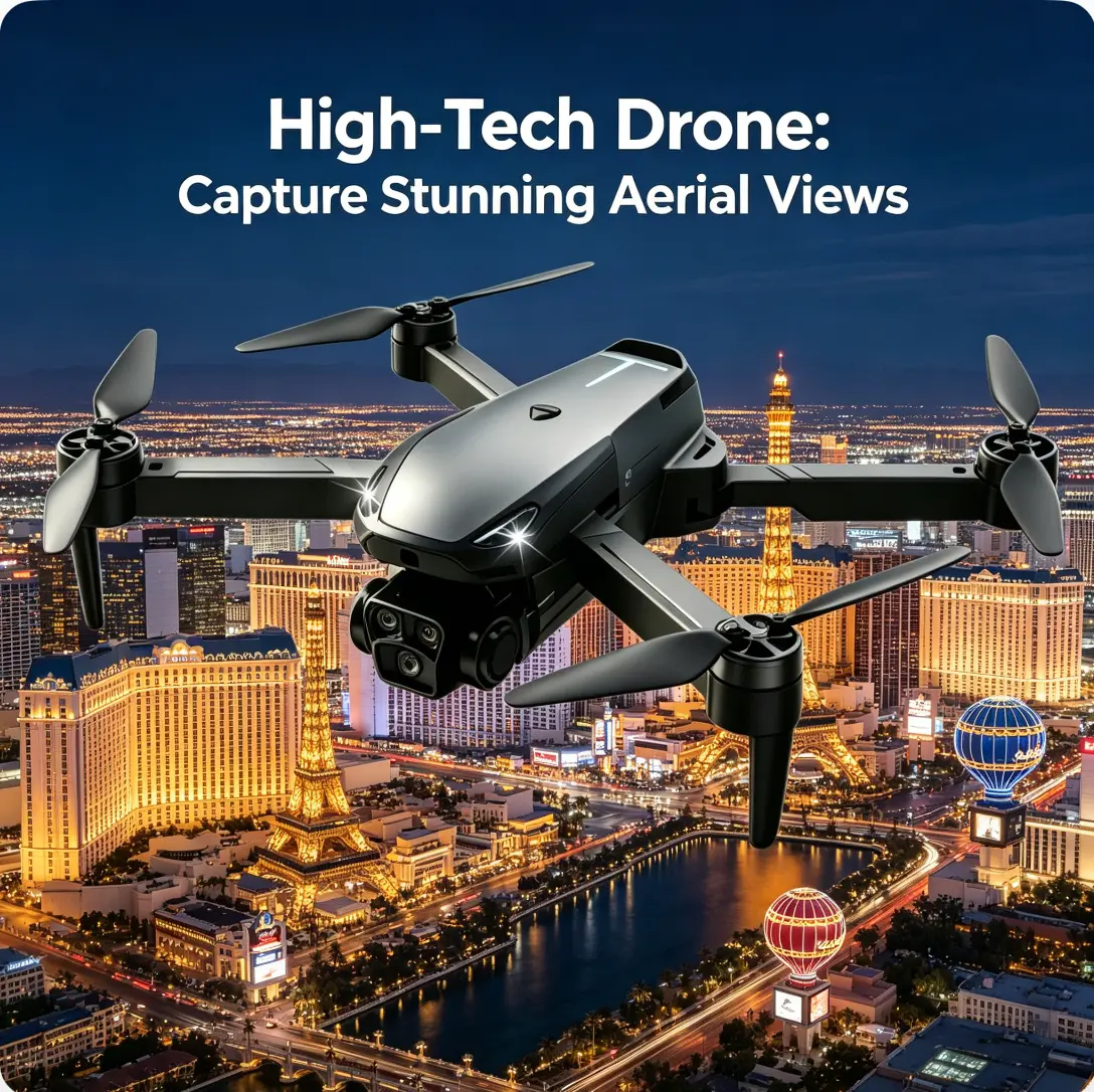 2026 M8 Pro Drone – 4K EIS Camera, GPS & 5G WiFi FPV, Brushless Motor, Optical Flow Hover, Smart Obstacle Avoidance, Auto Return, 360° Stunt Roll, Dual Batteries Included