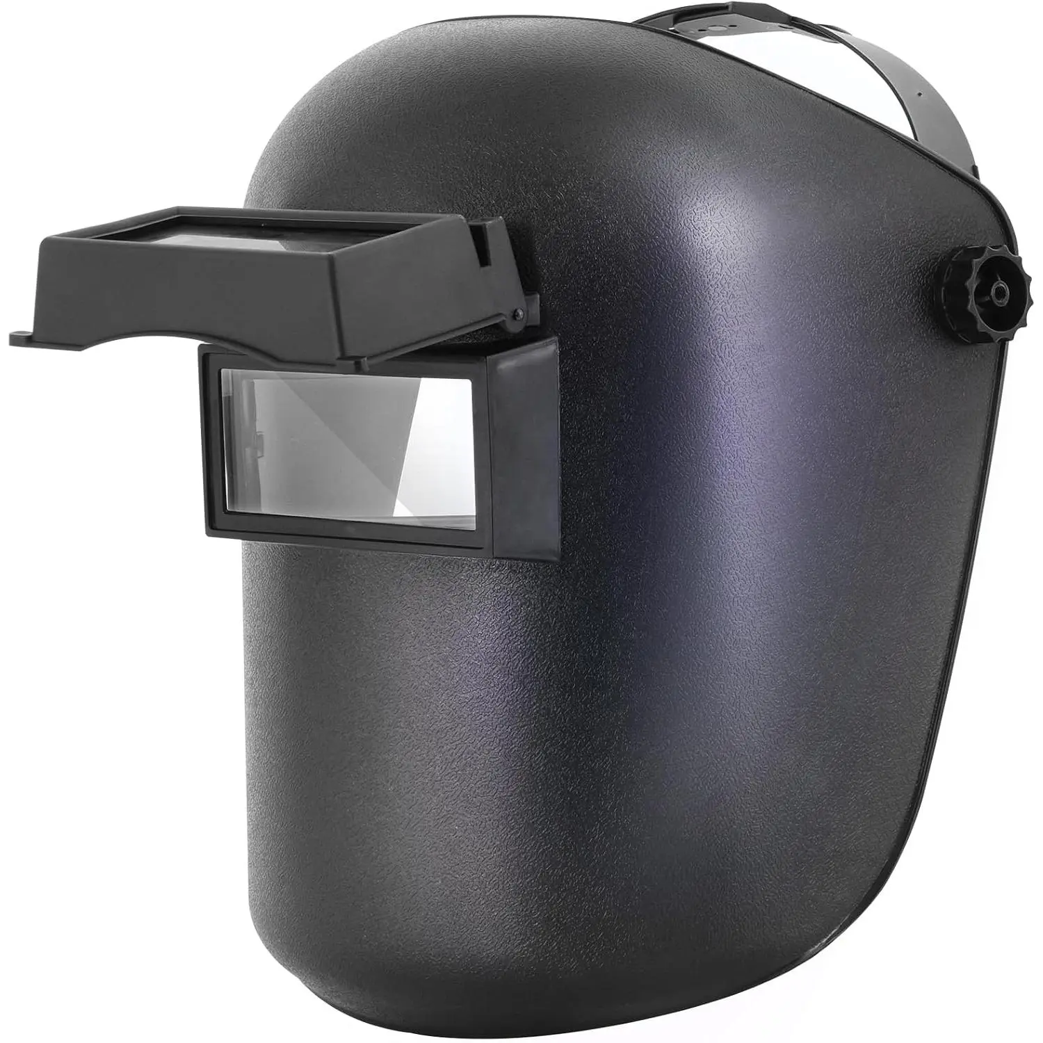 Flip Front Welding Helmet, Welding Accessory with 3.86x1.62 in Viewing Area, Adjustable Strap Headgear, Flexible Design, Shade 11 for TIG & Plasma Cutting, Removable Lenses, No Manual Shade Setting, Easily Switches Between Transparent & Filter Lens, 3.86X