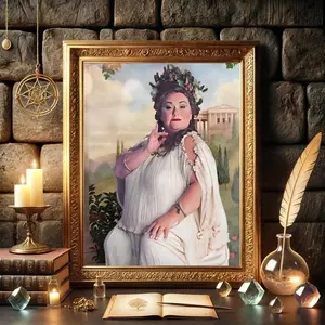 HP Fans The Fat Lady Poster, Wall Art Fortuna Major Password, Wizard Home Decor Gift for Harry Lovers, Wall Decor, Vinyl Poster, Home Decoration, Room Accessories, Office Wall Art