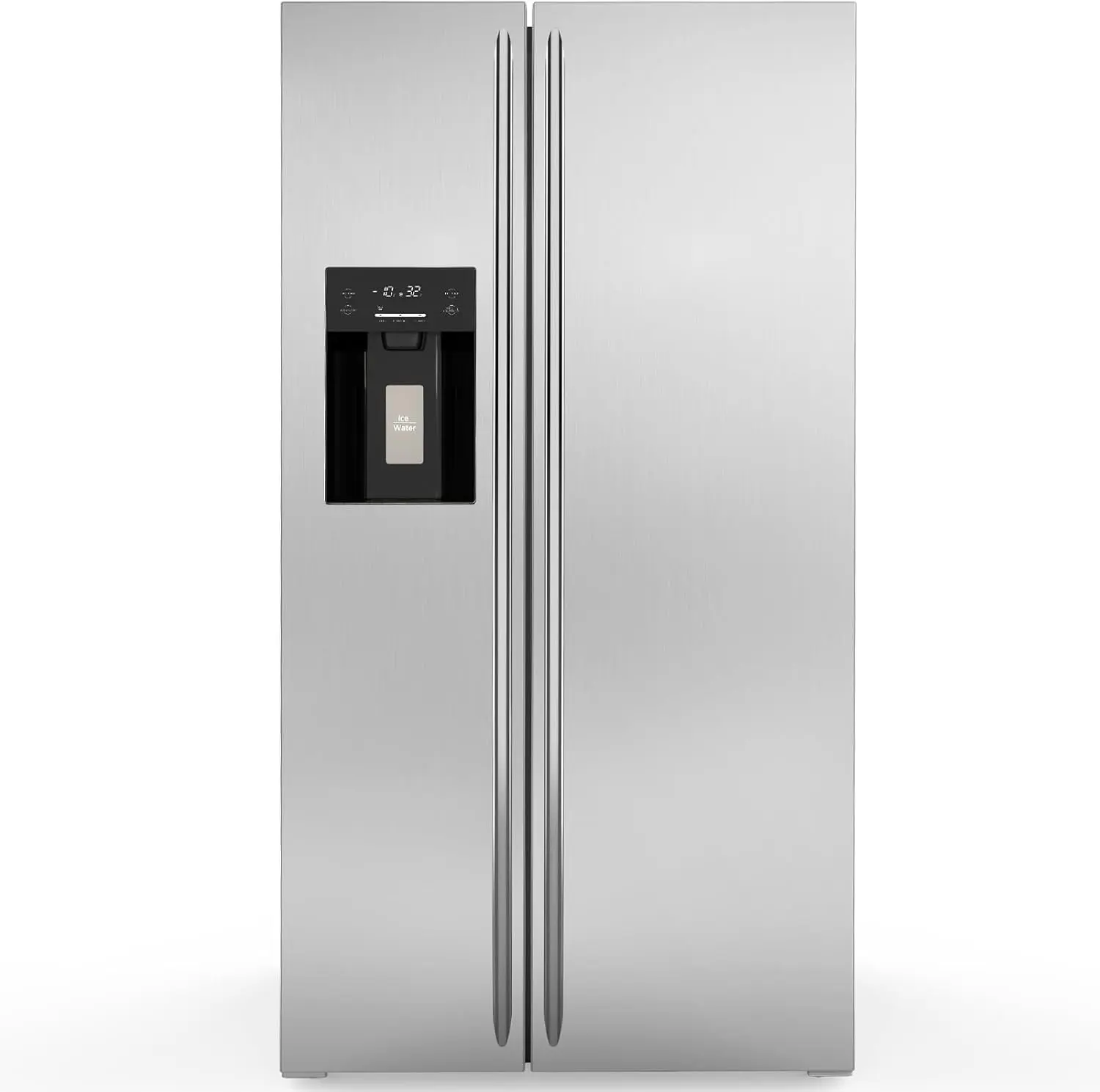 COWSAR 20 Cu.ft. Large Refrigerator Fridge, 2 French Door Stainless Steel with Water Dispensor, Ice Maker for the Kitchen, Home