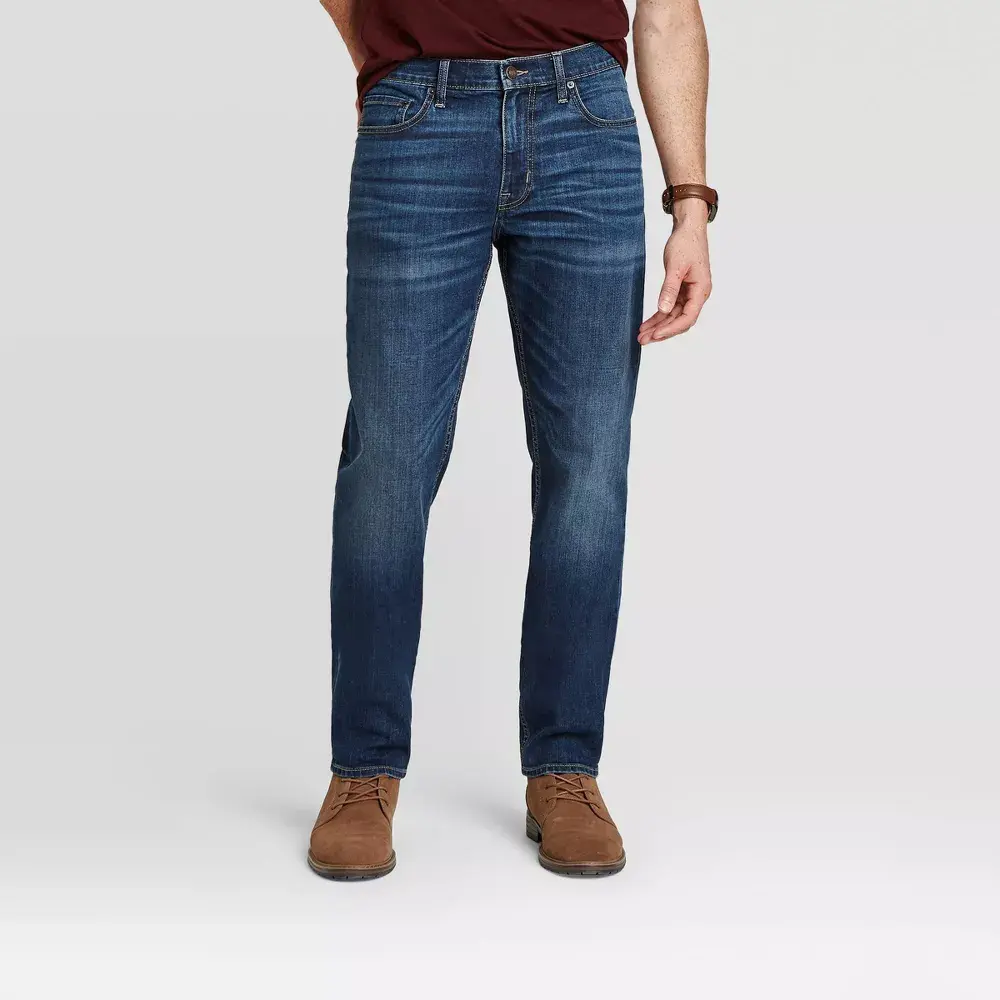 Men's Athletic Fit Jeans - Goodfellow & Co Dark Wash 40x32