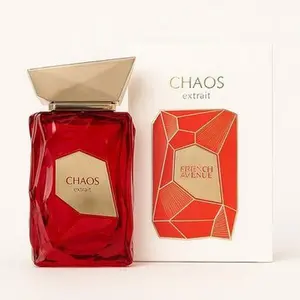 FRENCH AVENUE AV CHAOS Unisex Concentrated EDP Perfume - 100ML, Fruit-Flavored Juicy Aromatic Concentrate Unisex Fragrance, Cherry Top Notes, Iris Middle Notes, Vanilla Base Notes, Fruit-Flavored Unisex Fragrance