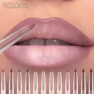1PC Matte Lipliner Pencil Waterproof Smooth Application Smudge-Proof Moisturising Highly Pigmented 6 Colors Lip Contouring Makeup