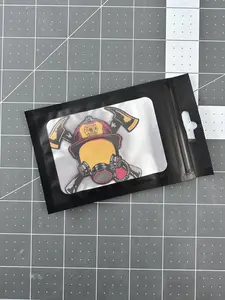 Firefighter Helmet Cerakote Metal Morale Patch