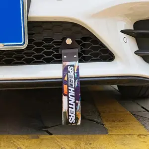 Car Bumper Strap, Car Bumper Towing Strap, Universal Car Exterior Accessories, Reflective Car Strap for Car Racing