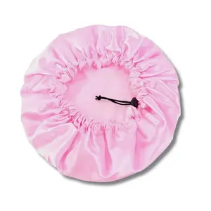Adjustable Satin Lined Shower Cap Waterproof Thick