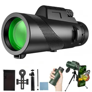 10x50 Monocular Telescope – High Magnification HD Focusing, FMC Broadband Coatings, Compact & Portable for Phone Photography, Professional Concert Use, Bird Watching, Camping & Travel