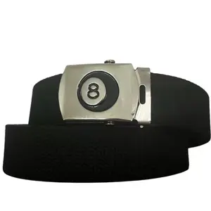 Military canvas belt with 8 ball buckle heavy duty Casual Belt