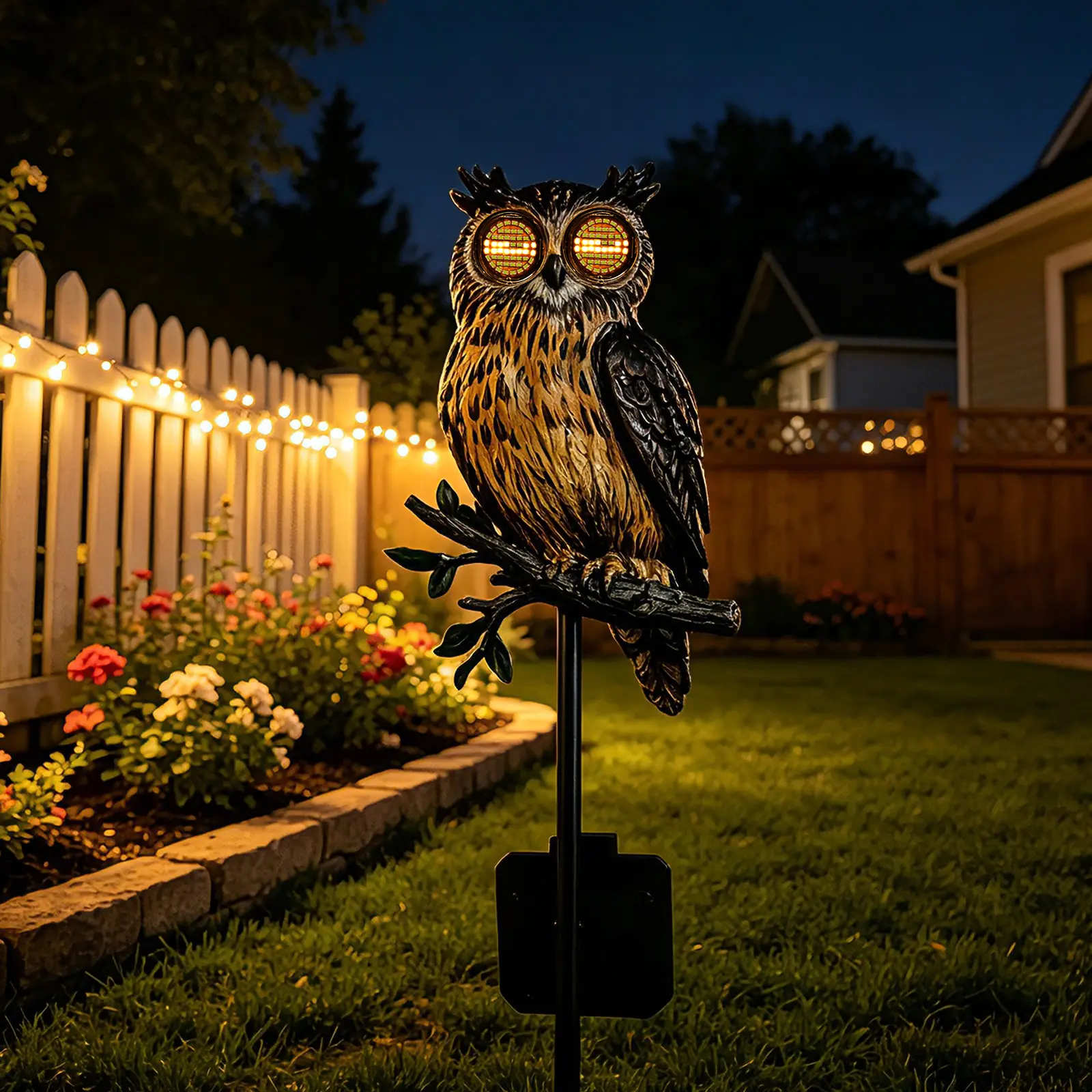 Owl Solar Lights for Outdoor Decoration,Owl Solar Lights for Garden Yard Patio Lawn Pathway Landscape Decorative, IP65 Waterproof, Gift for Women Mom