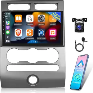 RIMOODY 2G+64G Android Car Radio, 9-Inch Touchscreen Android Auto Player for Ford Expedition 2007-2017, Carplay, EQ Audio, SWC, Bluetooth, AHD Backup Camera, MP3/MP4 Support fathersdaygift