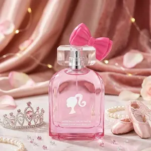 “This Barbie is MINISO Barbiecore”! Barbie Ballet Peach Vanilla Perfume | Bow Design That Makes Your Heart Melt | Perfect Gift Barbie Ballet Women's Perfume 75ml EDP | Peach / Rose / Vanilla | Sweet Fruity Floral Scent/miniso*barbie/gift for Mother's day