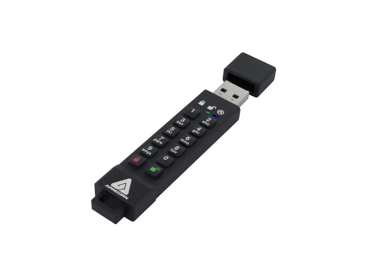 Apricorn 16GB Aegis Secure Key 3z USB 3.1 Flash Drive - 16 GB - USB 3.1 - 77 MB/s Read Speed - 72 MB/s Write Speed - 256-bit AES - TAA Compliant (ASK3Z-16GB)