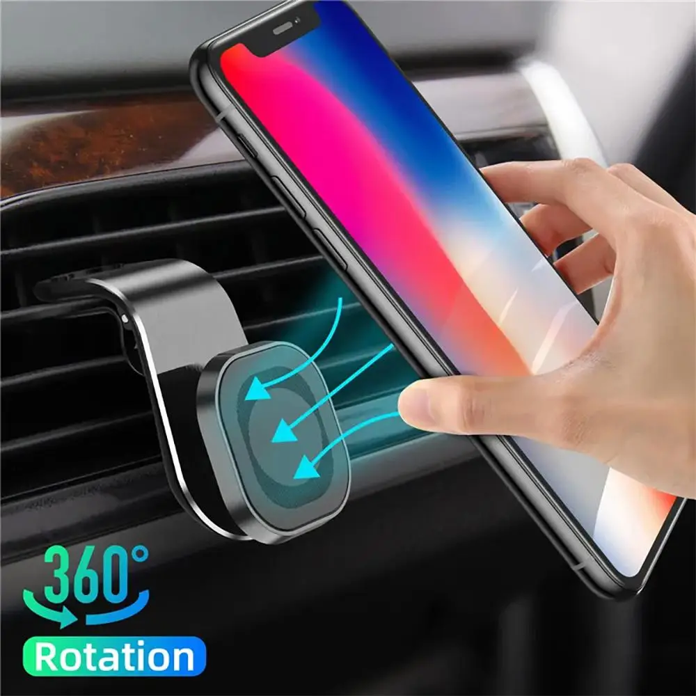Rotatable Magnetic Car Phone Holder, Car Air Vent Phone Holder Mount, Automotive Phone Navigation Bracket, Car Interior Accessories