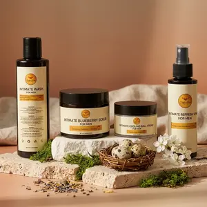 Men’s Intimate Care Kit – Complete Grooming Set with Wash, Scrub, Cooling Cream & Refresh Spray