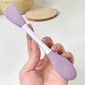 Double-ended Silicone Face Mask Brush, Face Mask Applicator, Durable Facial Cleansing Brush Face Scrubber, Cosmetic Makeup Brush