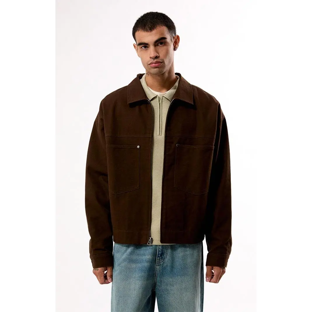 Pacsun Men's Brown Billie Jacket Pacsun Men's Brown Billie Jacket