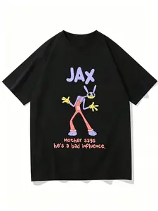 Oversized Jax Rabbit Quote Tee | Funny Digital Circus Streetwear Top
