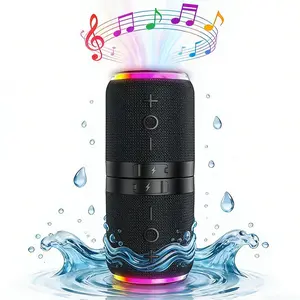 New upgrade 2 in 1 portable Bluetooth speaker with 20-watt stereo bass effect, level waterproof performance and home theater surround sound. Modern style, a must-have for music lovers. Supports Bluetooth 5.4 connection