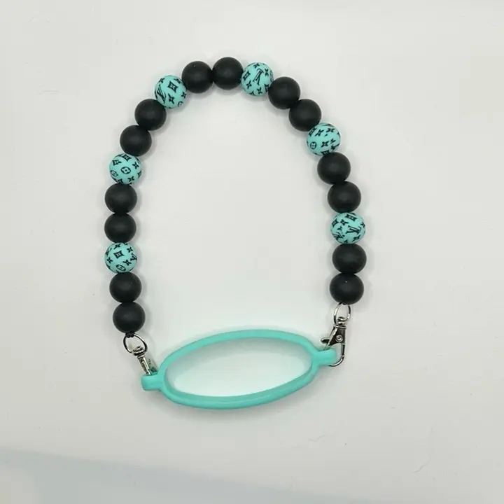Beaded tumbler handle Beaded tumbler handle