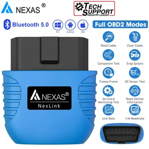 NEXAS-NexLink Motorcycle Diagnostic Tool Bluetooth,OBD2 EOBD Scanner for iOS Windows Android,Fault Code Reader Component Test Live Data Freeze Frame