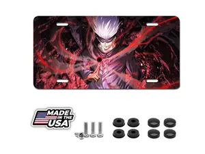 Jujutsu Kaisen Gojo License Plate Auto Truck Car Tag Gift Popular, Car Accessories