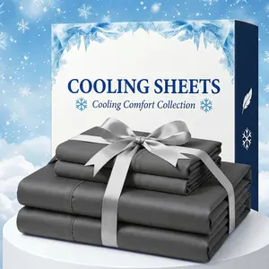 Extra Deep Pocket Bamboo Fiber Bed Sheet Set - Breathable and Cooling Bed Sheet - Luxury Hotel Bed Sheet Set - Soft, Wrinkle-Resistant, and Comfortable