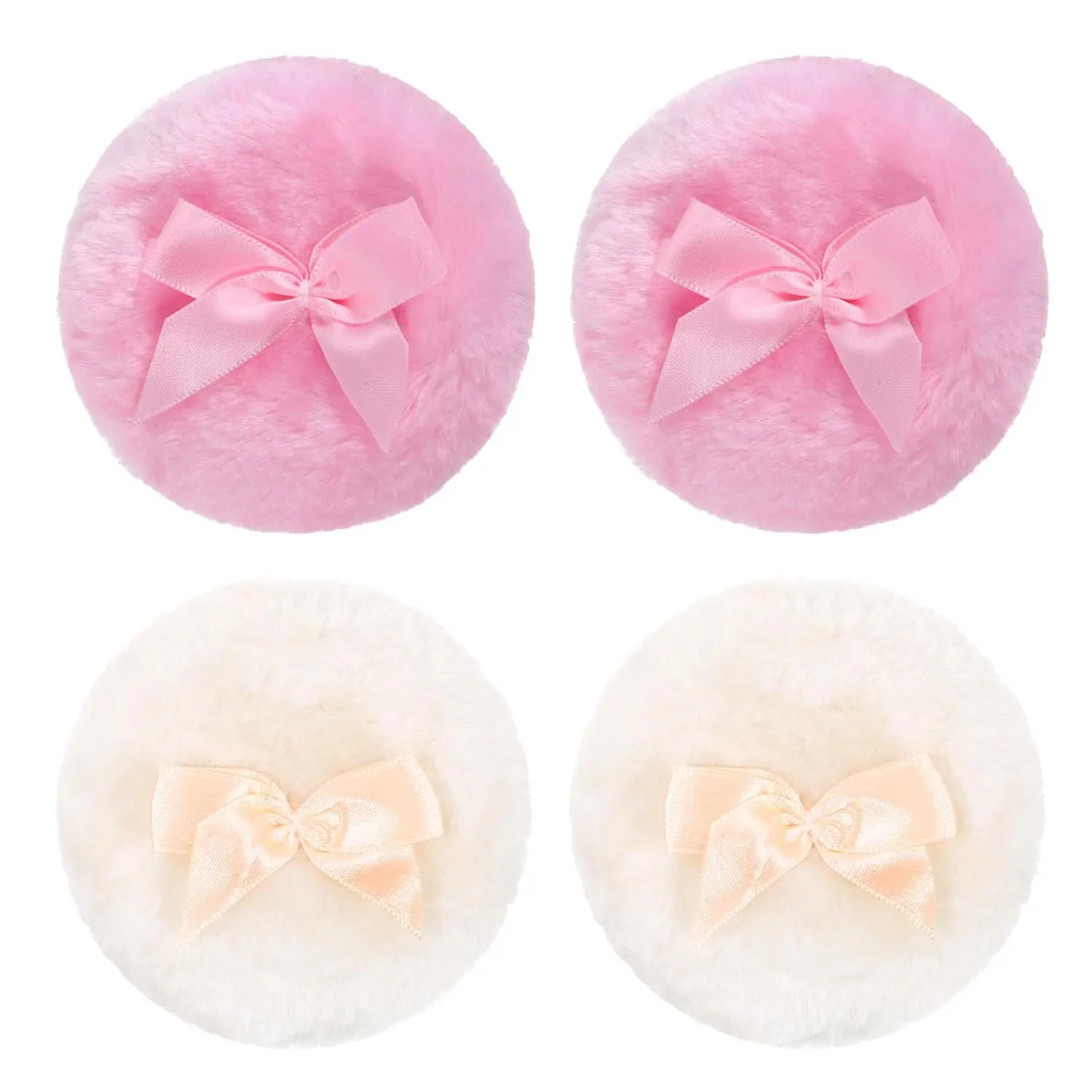 Body Puff for Powder, 3.54 Inch Soft Washable Reusable Powder with Puff for Body and Face Puffs Makeup, Fluffy Dusting Puffs Applicator