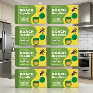 8Box MoonSpry Ultimate Pest Control Kit: Powerful RoachExterminator Gel + Repellent Pouches for A Clean Kitchen& Dorm Life