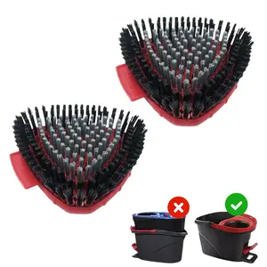 Brush Head  for O Cedar EasyWring 1Tank System, Please Note: Only for 1 Tank System, NOT for 2Tank, Shower Floor Scrubber, Hard Bristle Cleaning Brush for Bathroom Kitchen Wall Tile,Cleaning Supplies