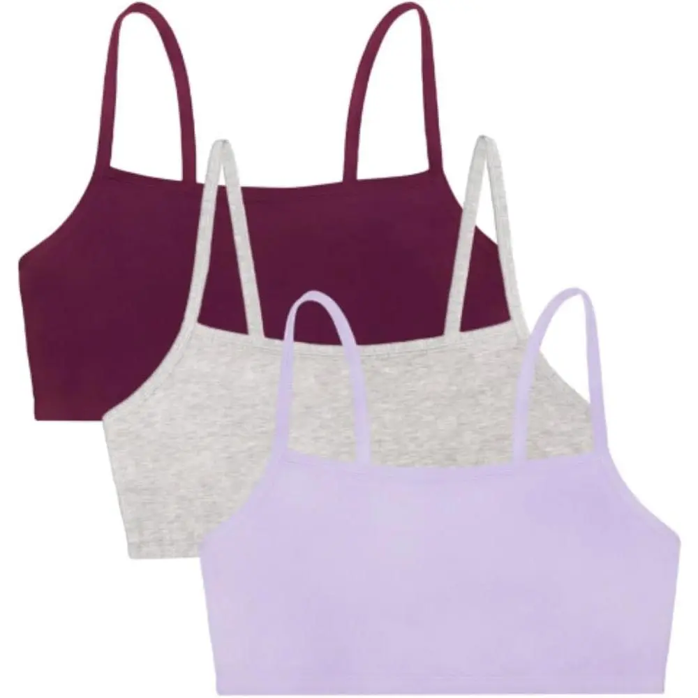 Women's Spaghetti Strap Cotton Sports Bra-All-Day Comfort high stretch seamless shaper