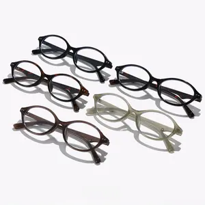 Retro Round Blue Light Blocking Glasses for Women & Men Small Frame Clear Lens Eyeglasses Aesthetic Vintage Style Computer Glasses for Reading Work Study & Everyday Wear