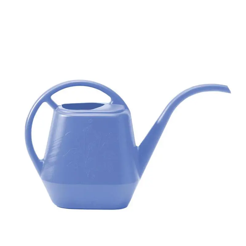 Bloem 7039477 Handle Spout Watering Can, 56 oz Aqua Rite Peri-Blue Plastic Garden Watering Tool, Handle Spout Watering Cans