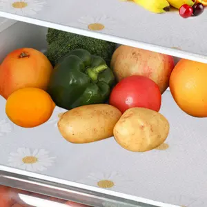 LMMAKE 4Pcs/12Pcs Washable Refrigerator Dividers Waterproof Oil-Repellent Organizer Mats Non-Slip EVA Liners for Freezers Glass Shelves Drawers Prevent Spills Cross-Contamination Essential Kitchen Tableware