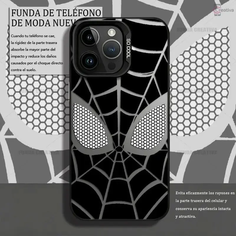 [Copy of] Creative Spider-Man Pattern Phone Case for iPhone 15 Pro, 16, 17 Pro Max, 13, 14 Plus, 12, 11, 17 Air. Shock-resistant, durable and impact-proof protective cover. Available in pink couple design. Compatible with Samsung A15, A55, A56, A54, A50,