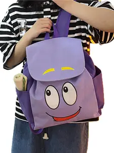 Cute Cartoon Pattern Backpack, Large Capacity Student School Bag, Fashionable Backpack for Girls, Casual Versatile Backpack for Daily Use