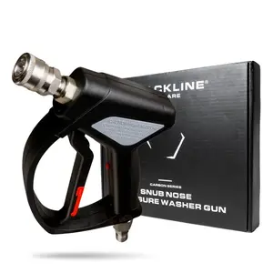 BLACKLINE Snub-Nose Pressure Washer Gun – 5000 PSI Pressure Washer Gun with 3/8" Quick Connect and 1/4" Foam Cannon Connection