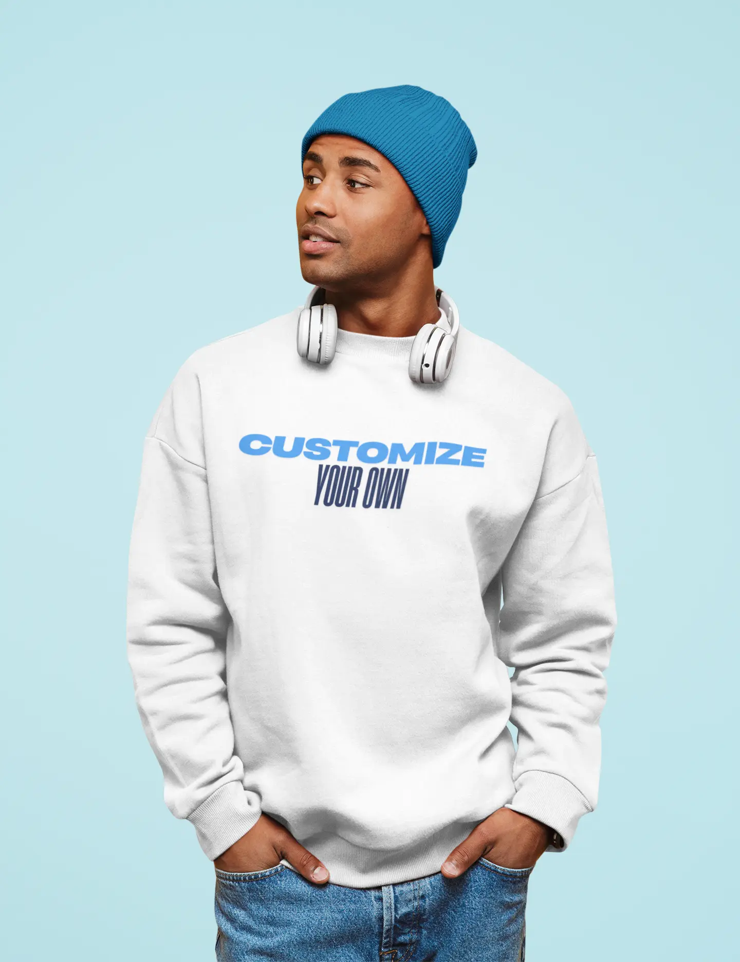 Create Your Custom Sweater - Add Your Text or Image
