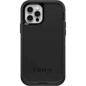 Black Rugged iPhone 12 Case | OtterBox Defender Series Case